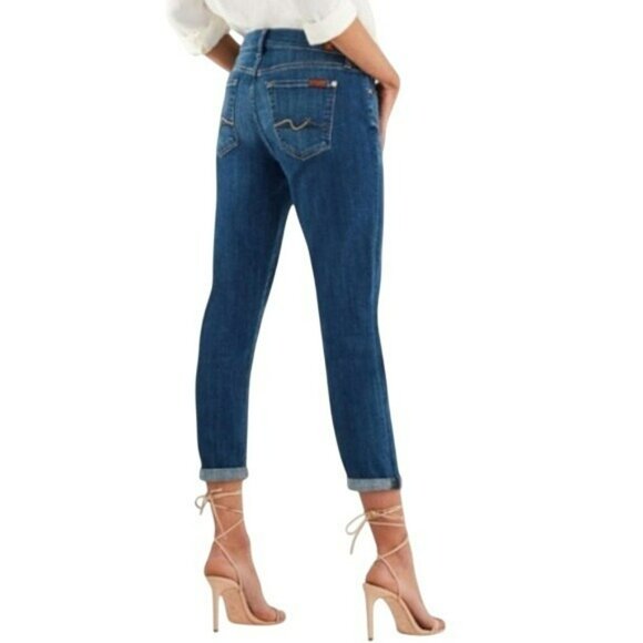 7 For All Mankind Josefina Skinny Boyfriend Jean Womans 25 - Picture 1 of 14